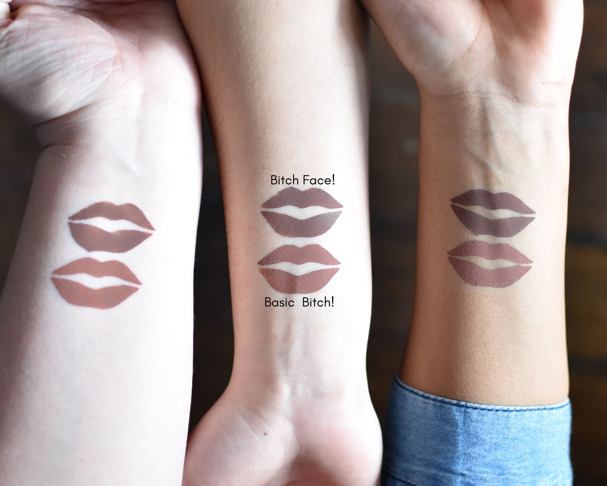 Bitches Against Bullshit - Malicious Matte Liquid Lipstick - Bitch Face! (Cool Brown) - Malicious Women Co. - Makeup